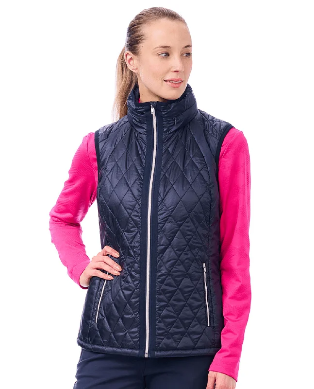 SIZE S - NIVO Myer Quilted Vest 500 Navy