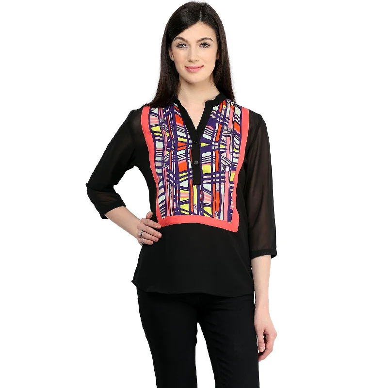 Multi Print Yoke Top