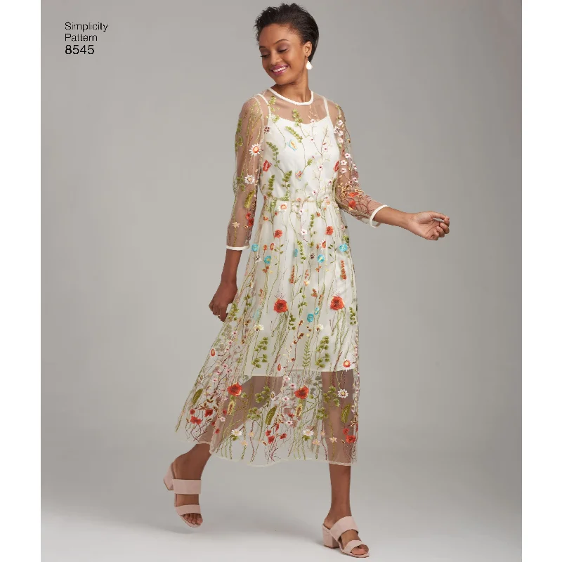 Simplicity Pattern 8545 sheer dress or top