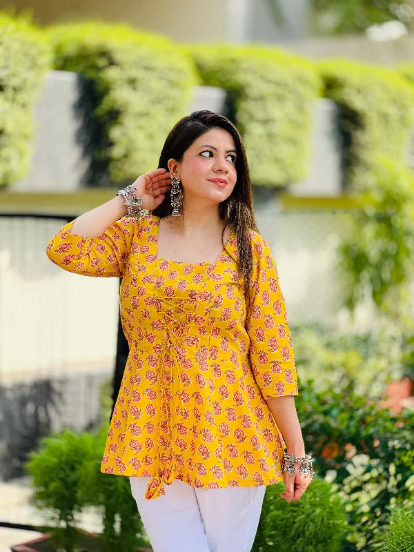 Yellow Jaipuri Top