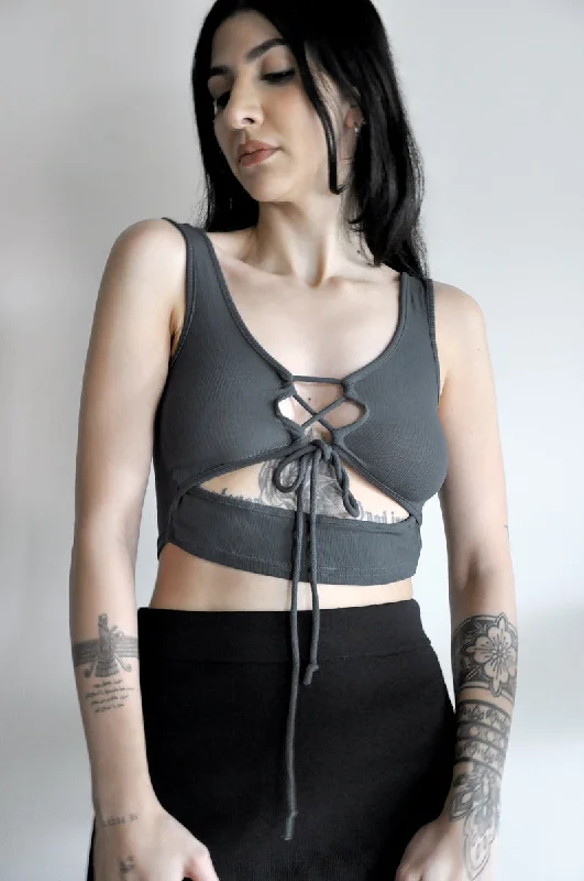 Sullen Lace Up Tank