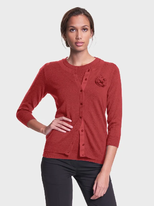 Ladies' Jackie Twinset - Sunset Red