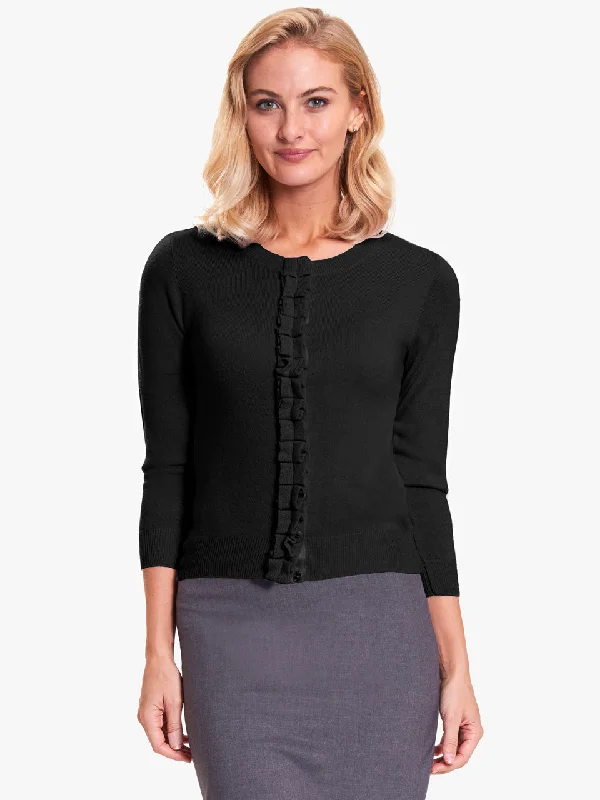 Ladies' Stella Cardigan Sweater - Black