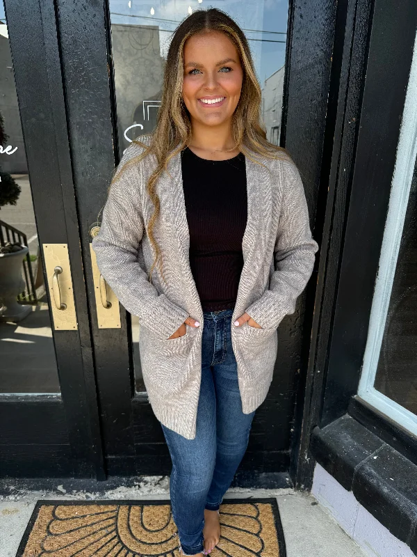 Mocha sweater cardigan