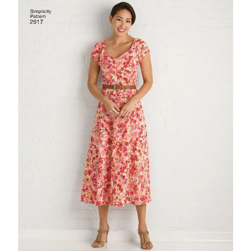 Simplicity Pattern 2917 Misses' and Plus Size Dresses