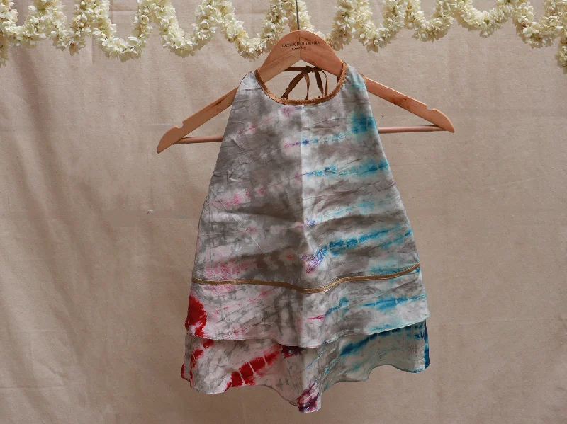 Grey, silk, Batik, Bikini