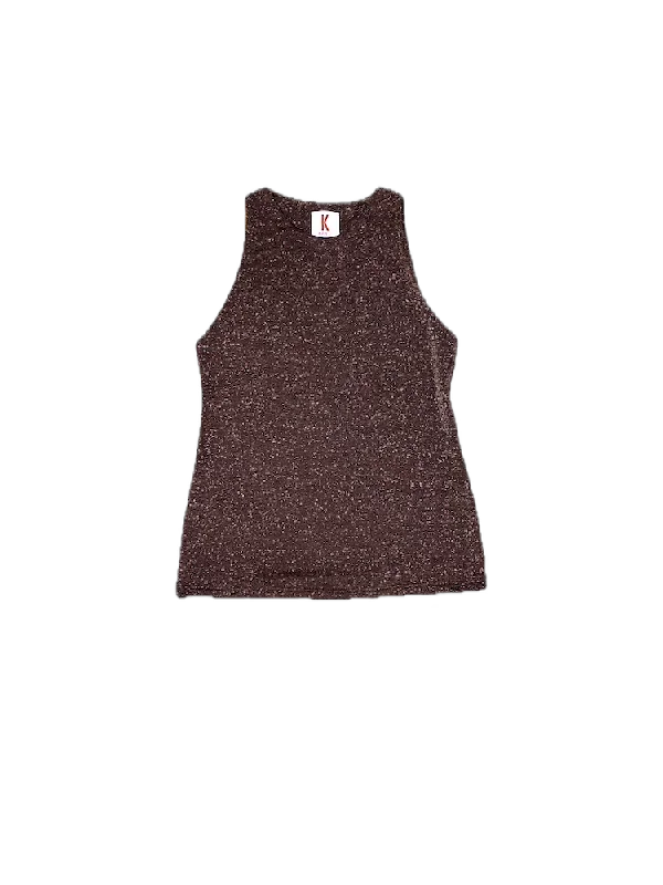 Kontatto brown glitter top