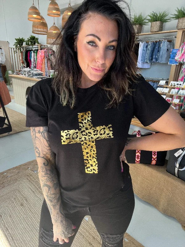 Gold Leopard Tee