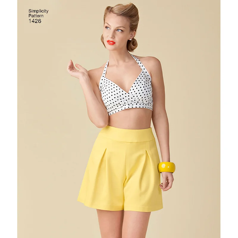 Simplicity Pattern 1426 Misses' Vintage 1950's Bra Tops