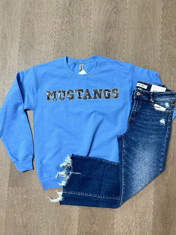 Sequin mustang sweatshirt